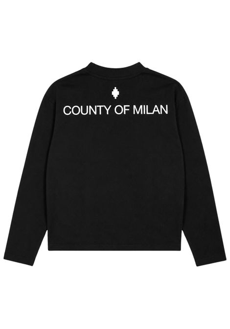 T-shirt bambina nera in cotone MARCELO BURLON | JGTH107NERA